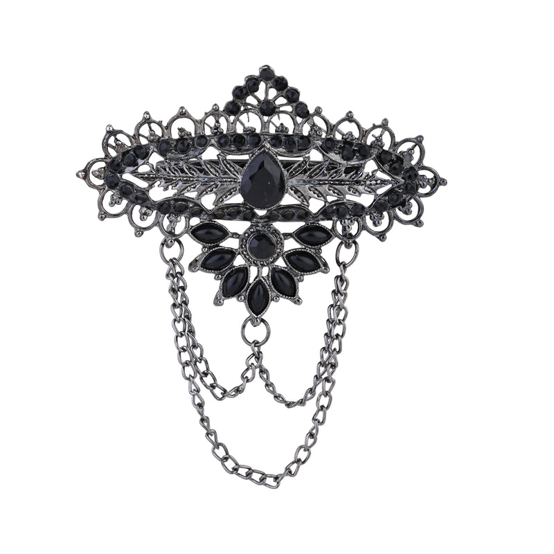 Anvay Oxidised Brooch