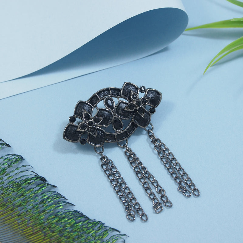 Pranav Oxidised Brooch