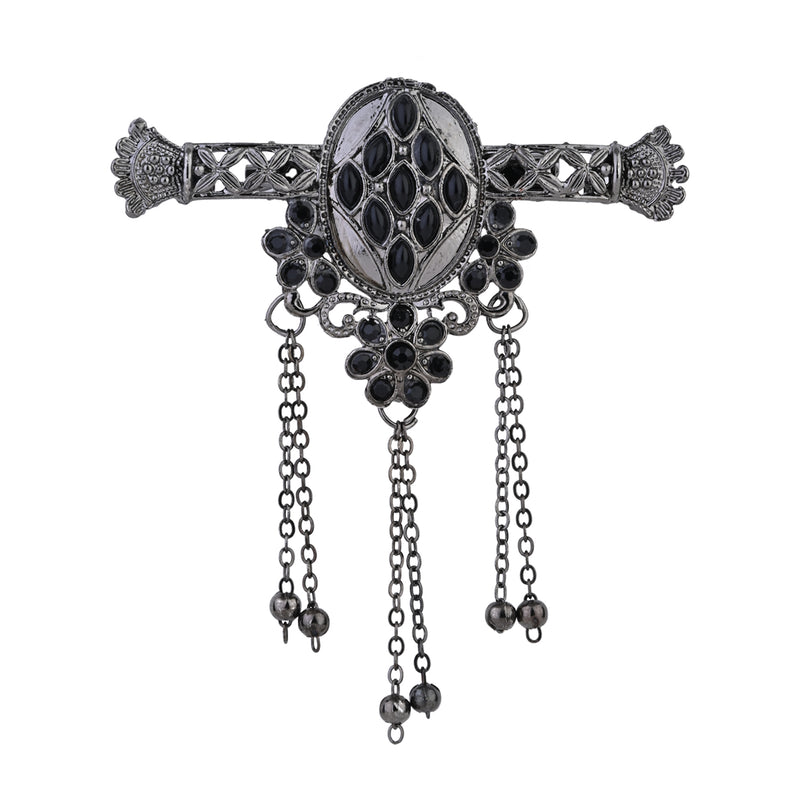 Yuvaan Oxidised Brooch