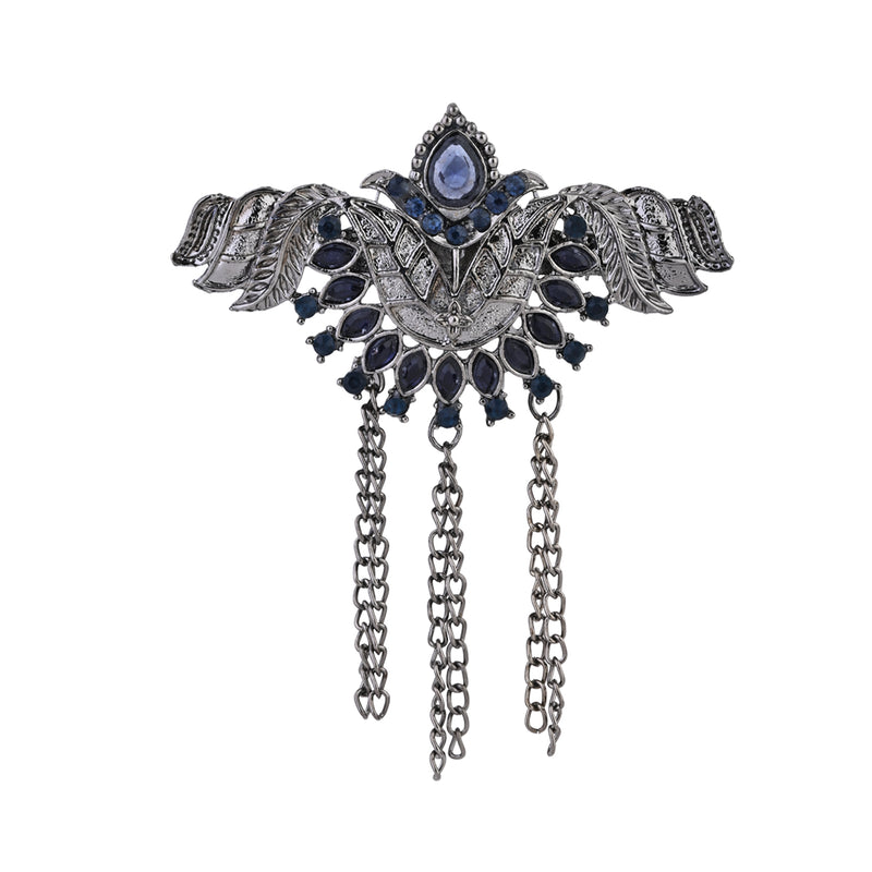 Tanush Oxidised Brooch