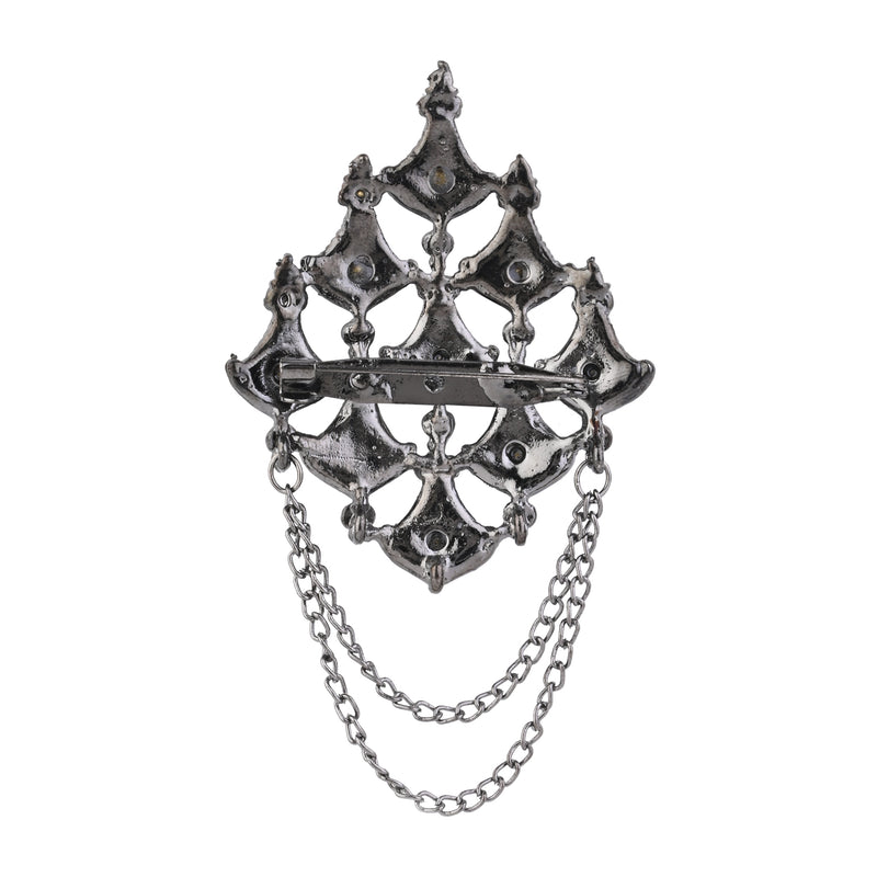 Manvik Oxidised Brooch