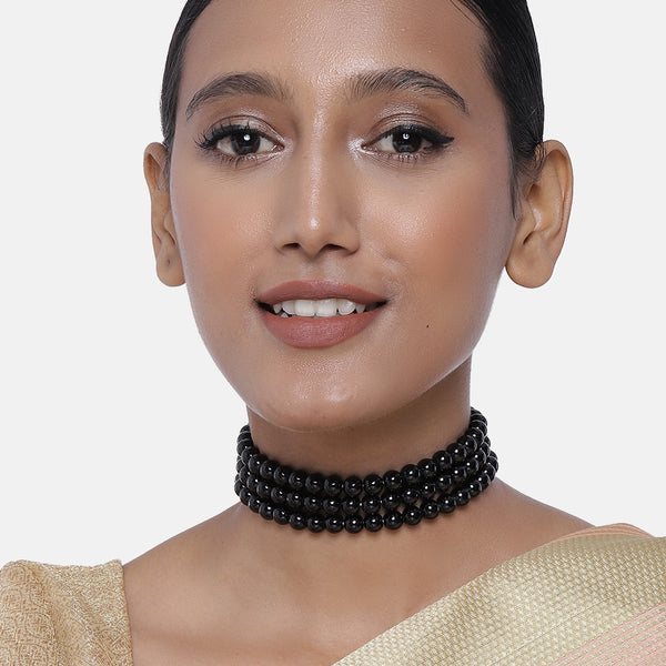 All black clearance choker