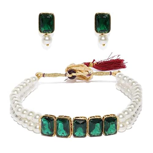 Mili Green Choker Set