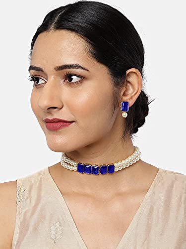 Mili Blue Choker Set