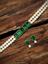 Mili Green Choker Set