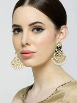 Nandika White Earrings