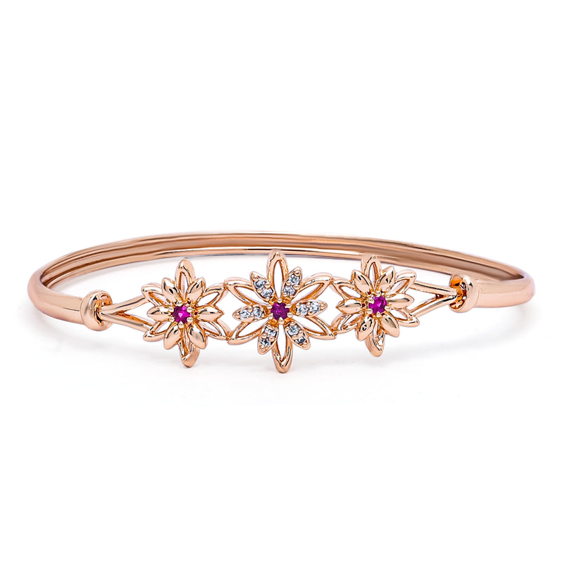 Bracelet For Women Rose Gold Plated CZ Stones Diamond Design Shop Online  B21109