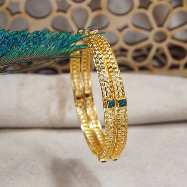 traditional  stone studed bangles 