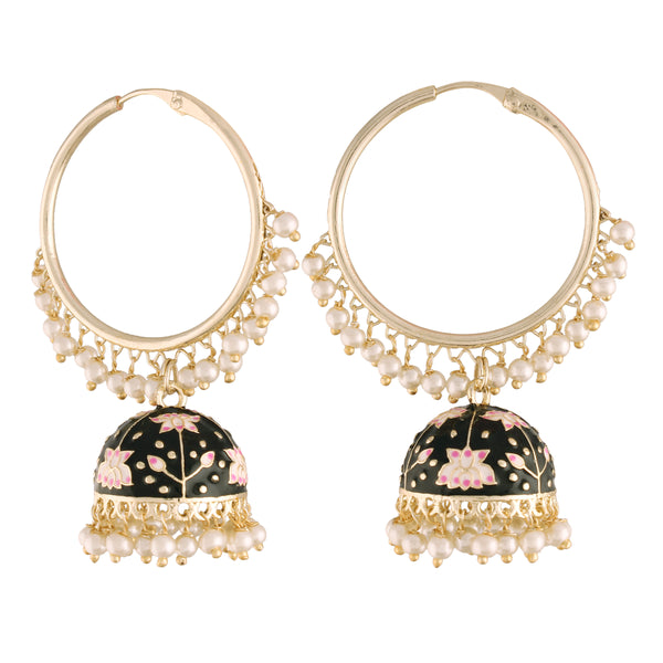 Naisha Black Earrings