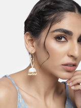 Naisha White Earrings