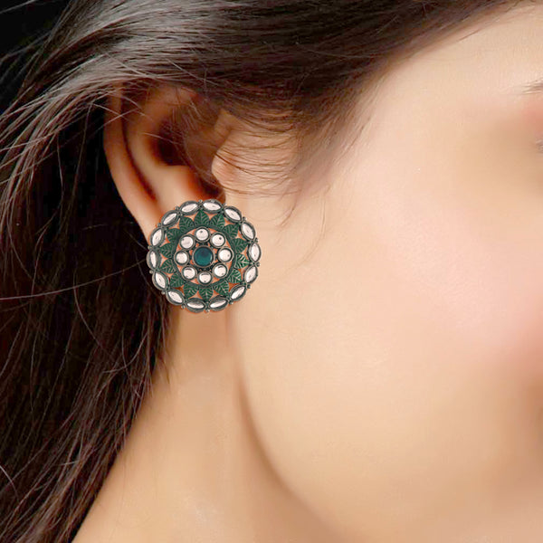 Tulsi Green Earrings