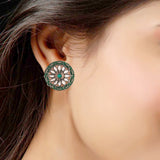 Ojasvi Green Earrings