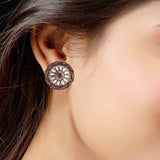 Ojasvi Maroon Earrings