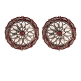 Ojasvi Maroon Earrings