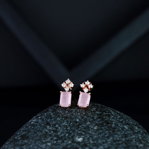 Flipkart.com - Buy BRILLIANCE JEWELS PINK DIAMOND FANCY STUD EARRING FOR  WOMEN'S & GIRLS Zircon Sterling Silver Stud Earring Online at Best Prices  in India