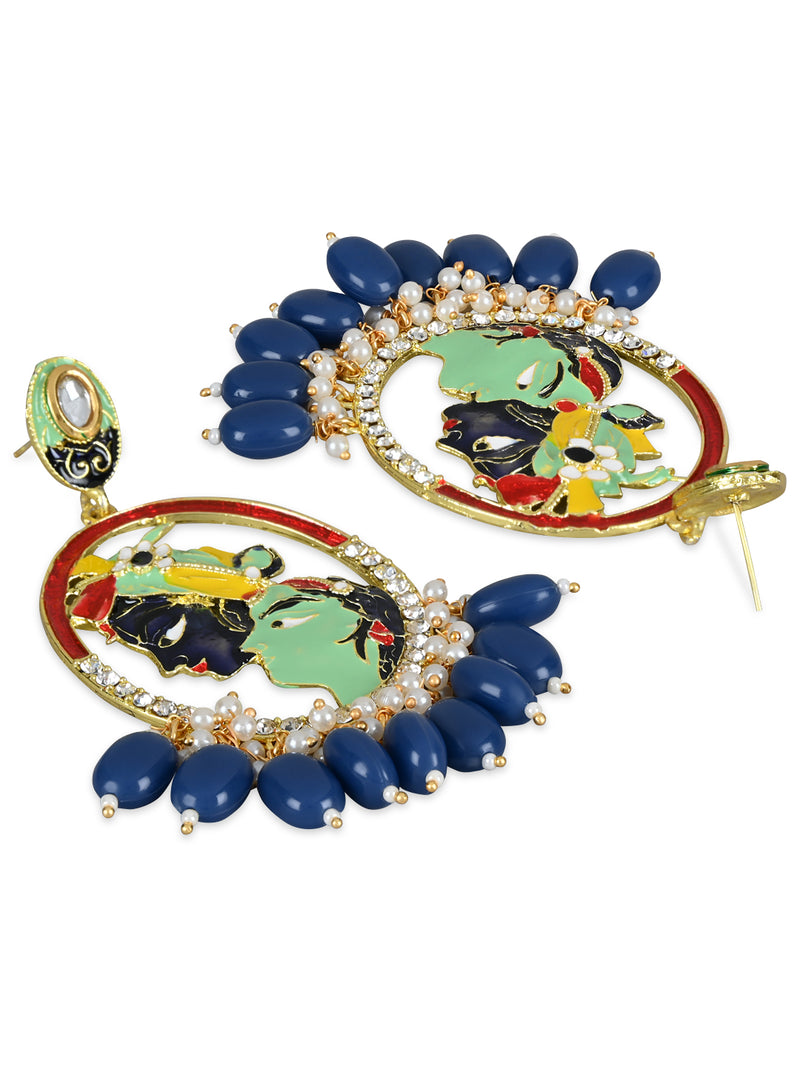 Vamika Blue Earrings