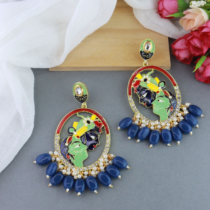 Vamika Blue Earrings