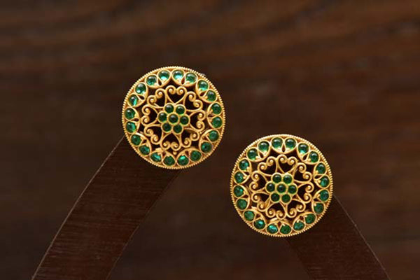 Yashica Green Earrings