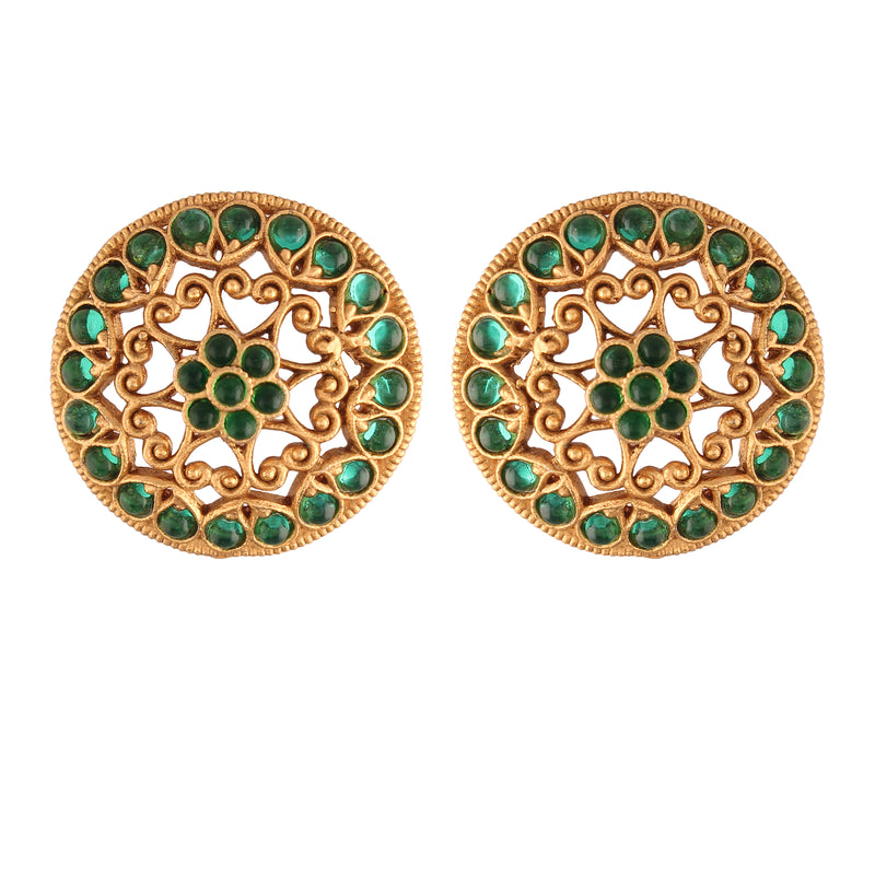 Yashica Green Earrings