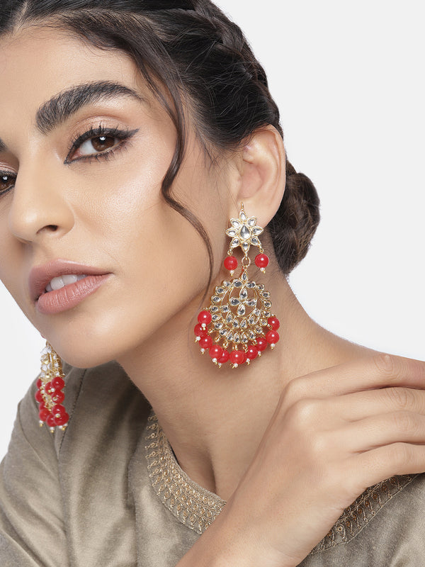 Nandika Red Earrings