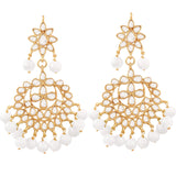 Nandika White Earrings