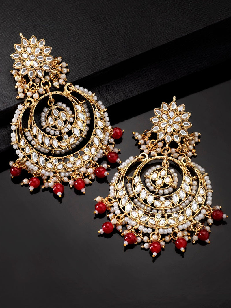 Adeera Red Earrings