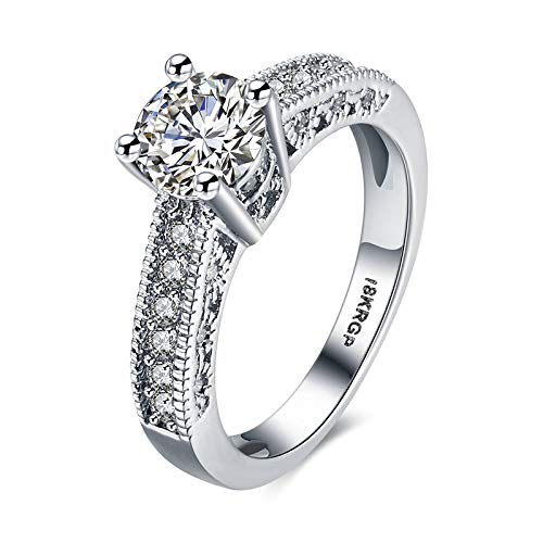 platinium , CZ American Diamond finger ring