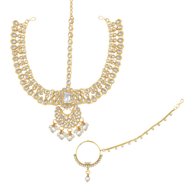 Mannat White Jewellery Set