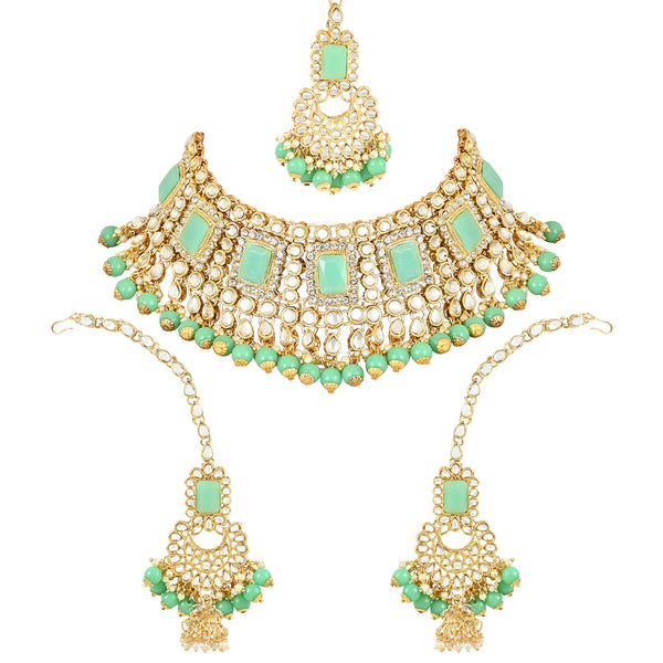 Anshika Mint Choker Set