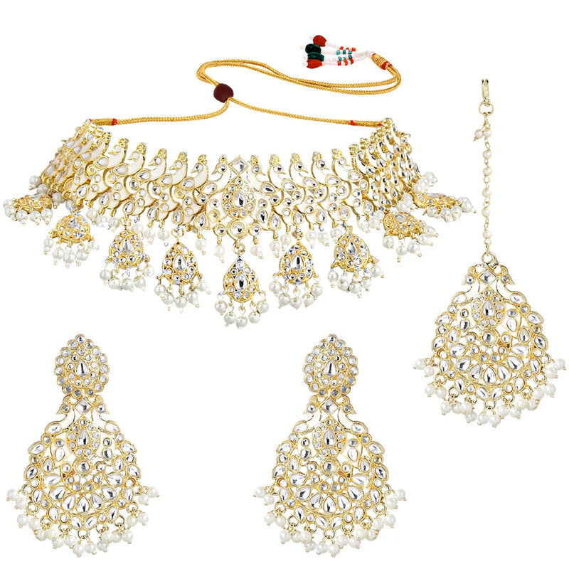 'PARINITI' White Necklace Set