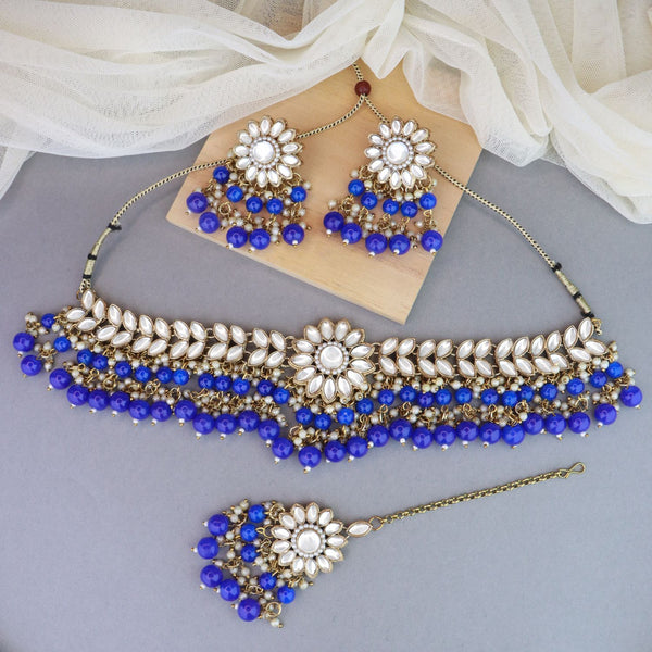 Royal blue 2025 jewellery set