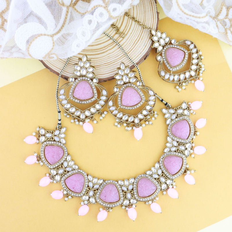 Urveeja Pink Necklace Set