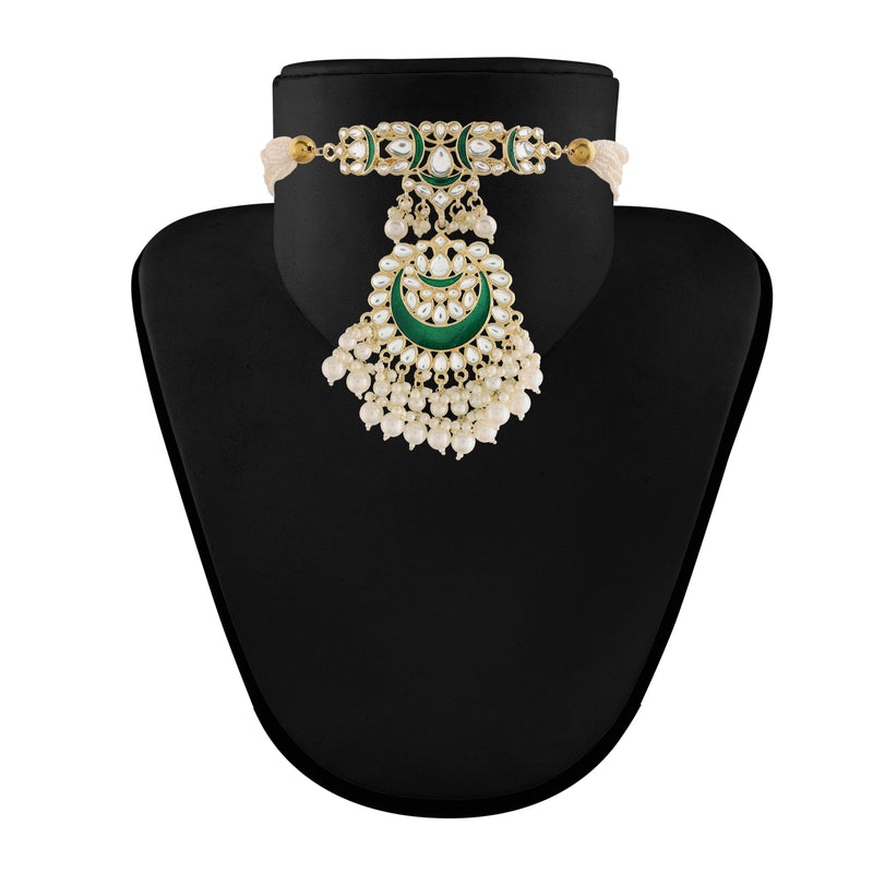 'URVASI' Green Necklace Set