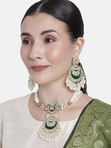 'URVASI' Green Necklace Set