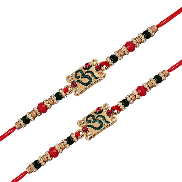 Designer OM Pearl Rakhi (Pack Of 2)