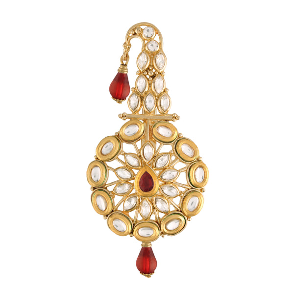 Stone Studded ,Pearls , kundan Brooch for Mens