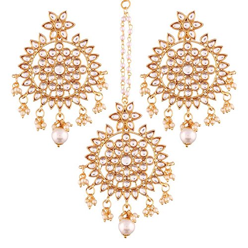 kundan , pearls