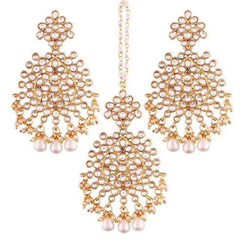 kundan , pearls